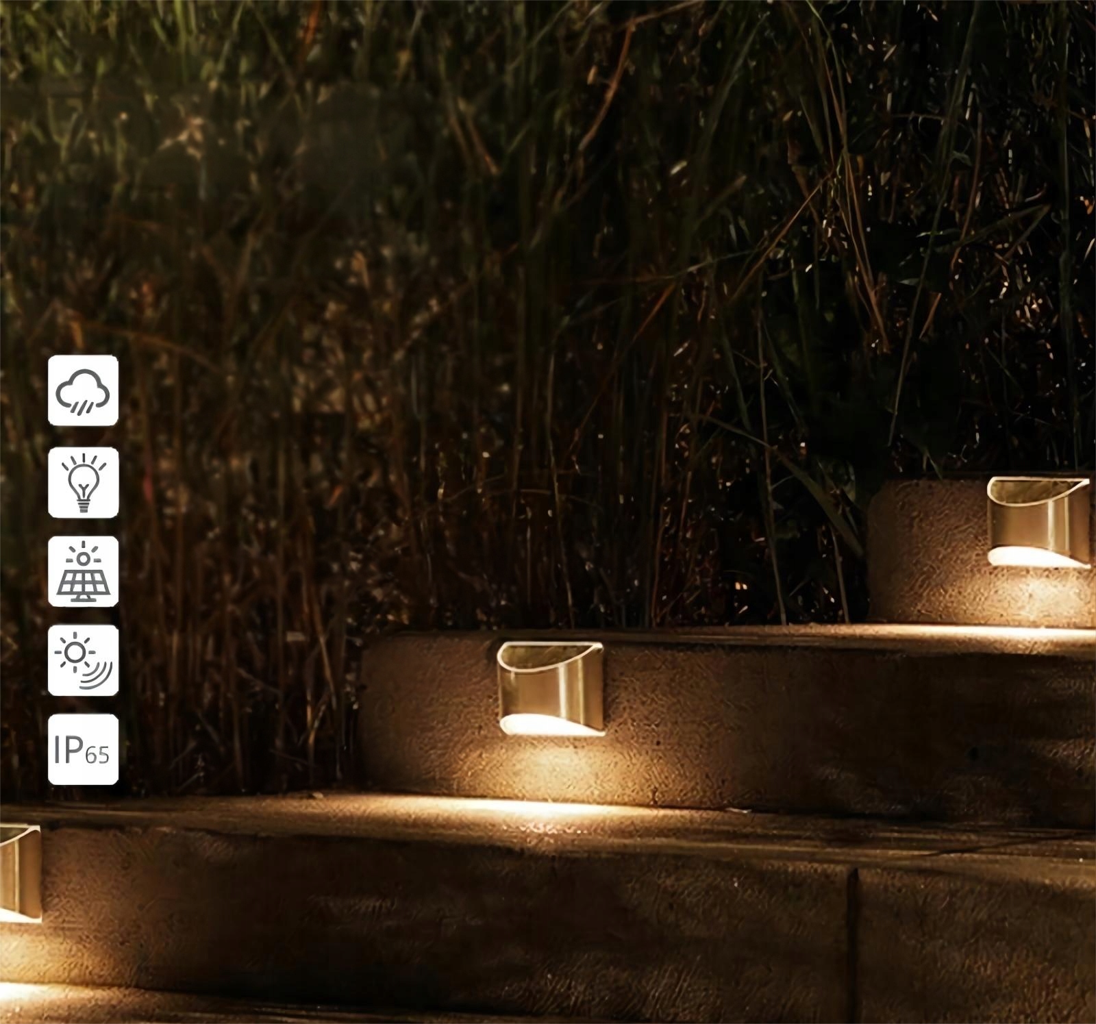 LAMPA SOLARNA LED KINKIET ZEWNĘTRZNY LAMPKA ŚCIENNA ELEWACYJNA OGRODOWA Kod producenta CZUJNIK ZMIERZCHU, NA ŚCIANĘ TARAS DO OGRODU