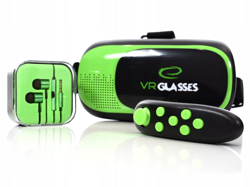 

Gogle Okulary Vr 3D na Telefon +słuchawki pilot