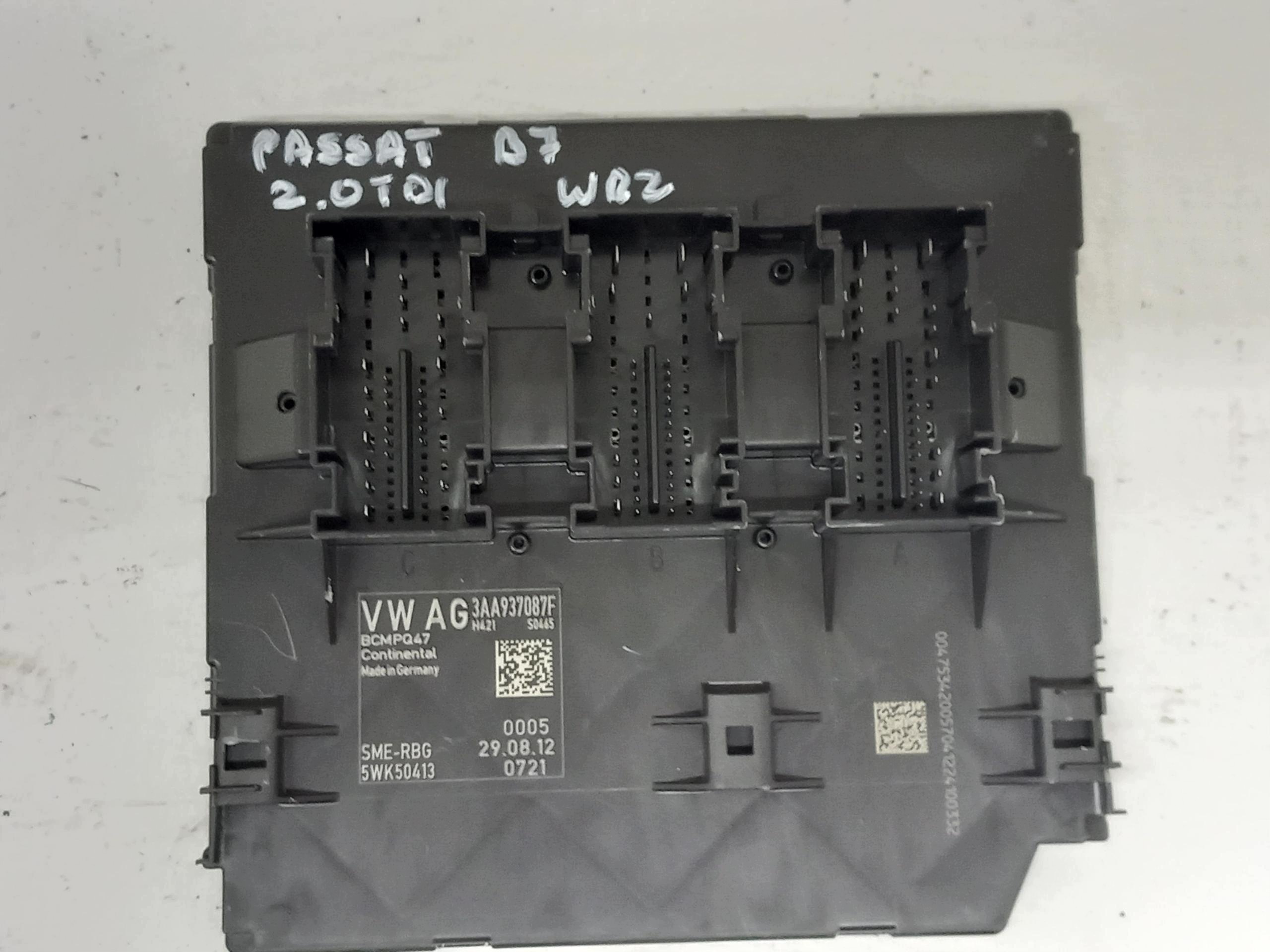 VW PASSAT B7 CC module control unit BORDNETZ BCM KOMFORTU 3AA937087F OEM