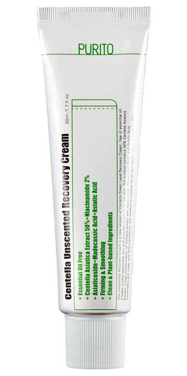 PURITO_Centella Unscented Recovery Cream – regenerační krém na bázi pupečníku