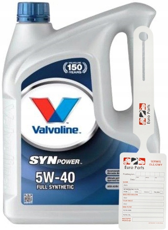 

Olej Valvoline Synpower 5W40 4L A3/B4 Syntetyk