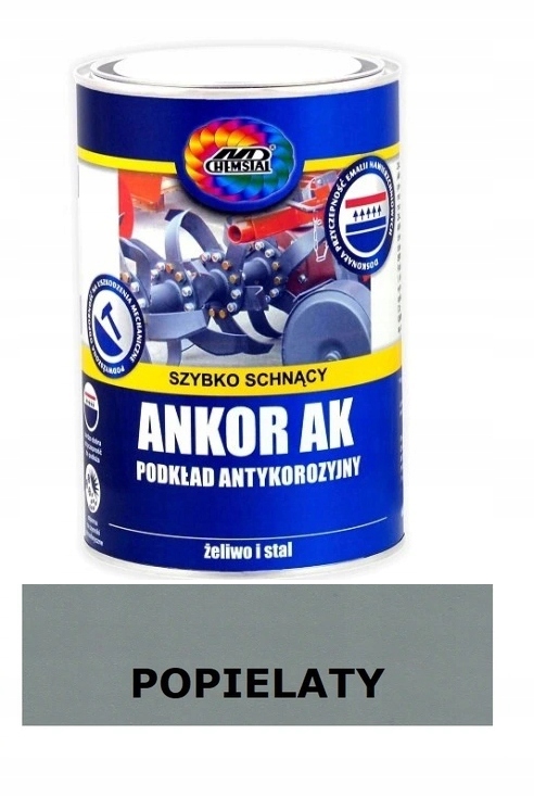 Podkład antykorozyjny Ankor Ak Chemstal Popielaty 5L
