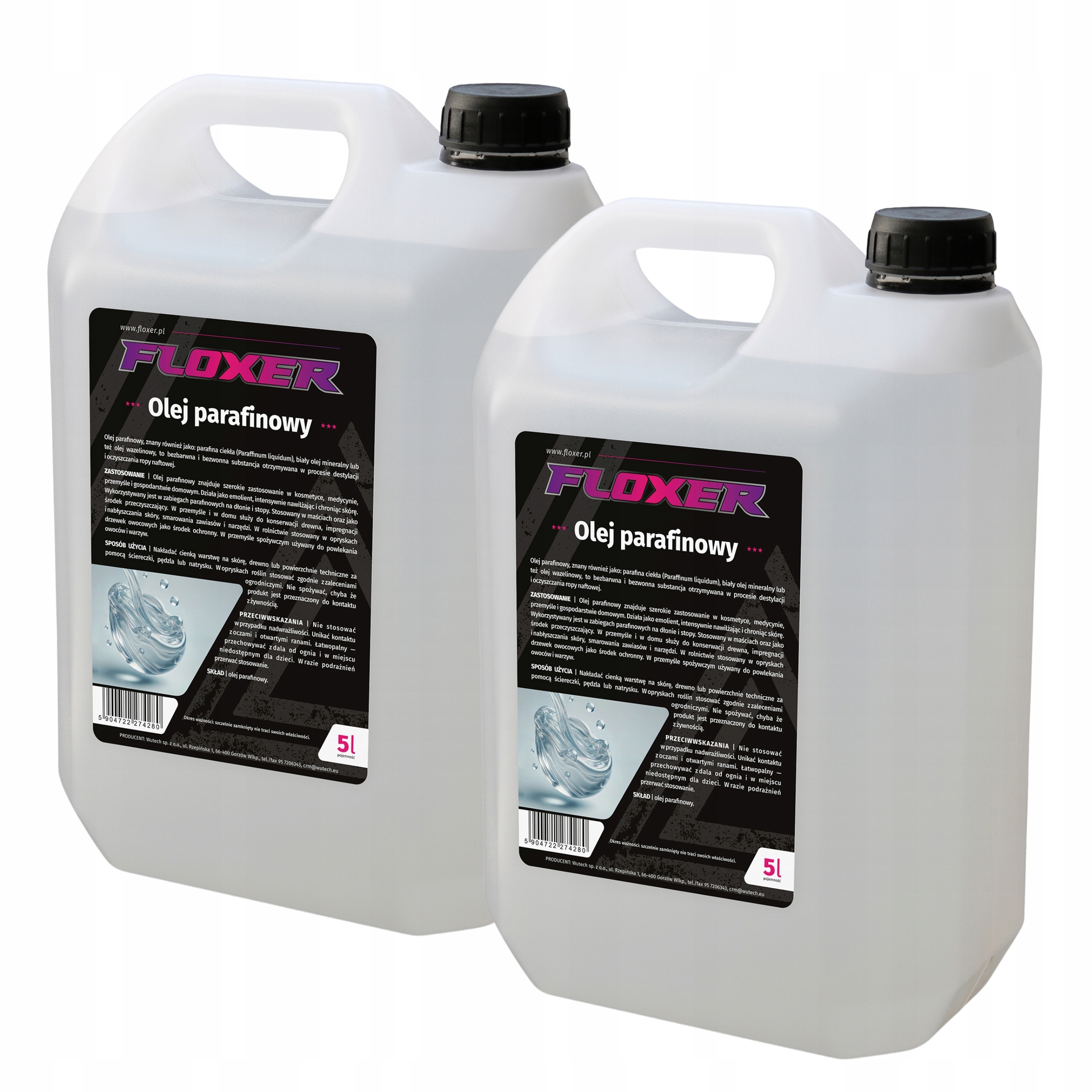 Olej Parafinowy 100% czysty Floxer 10L środek na mszyce zwalcza przędziorki