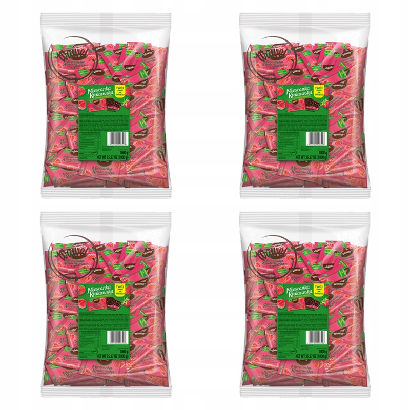 Wawel Mieszanka Krakowska Malinowa 1kg X4