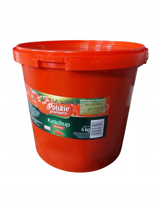 (dp) Kečup 6KG Polské Zavařeniny Z Włocławek Pikantní