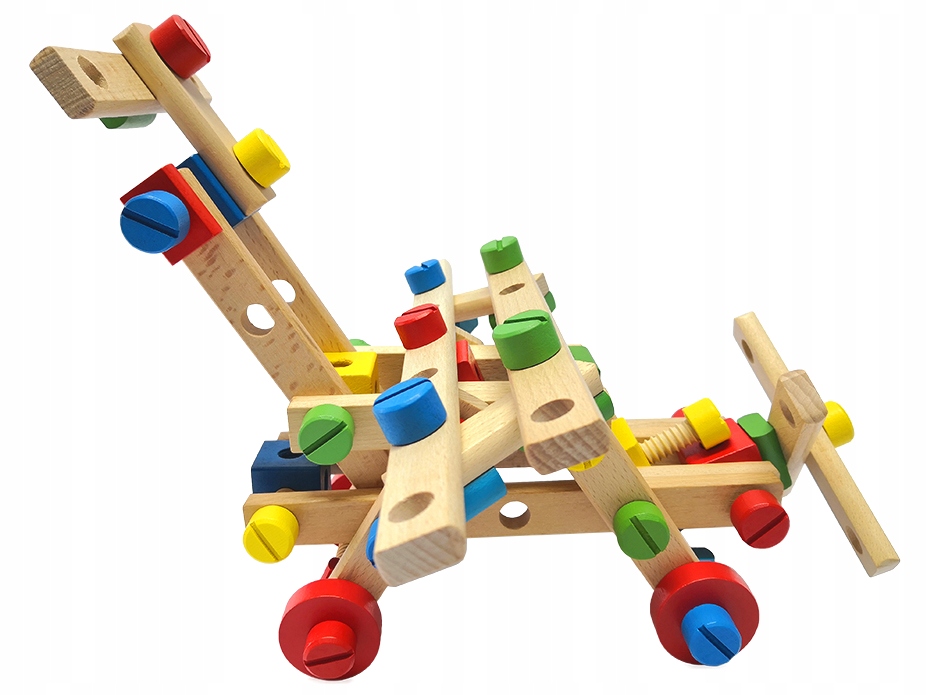 KLOCKI DREWNIANE KONSTRUKCYJNE ZESTAW DLA DZIECI Rodzaj zestaw