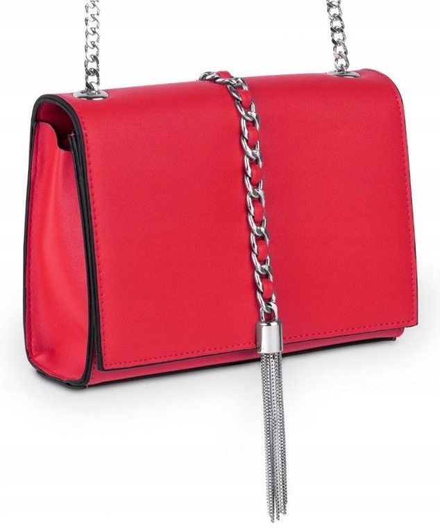 

Mała elegancka czerwona wizytowa torebka damska