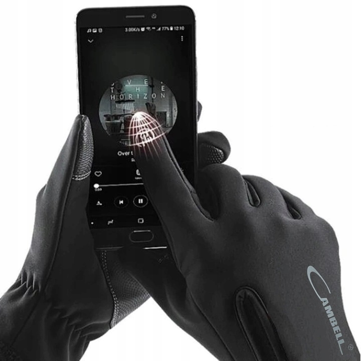 DOTYKOWE RĘKAWICZKI SPORTOWE WODOODPORNE RĘKAWICE ROWEROWE ZIMOWE + GRATIS Marka inna