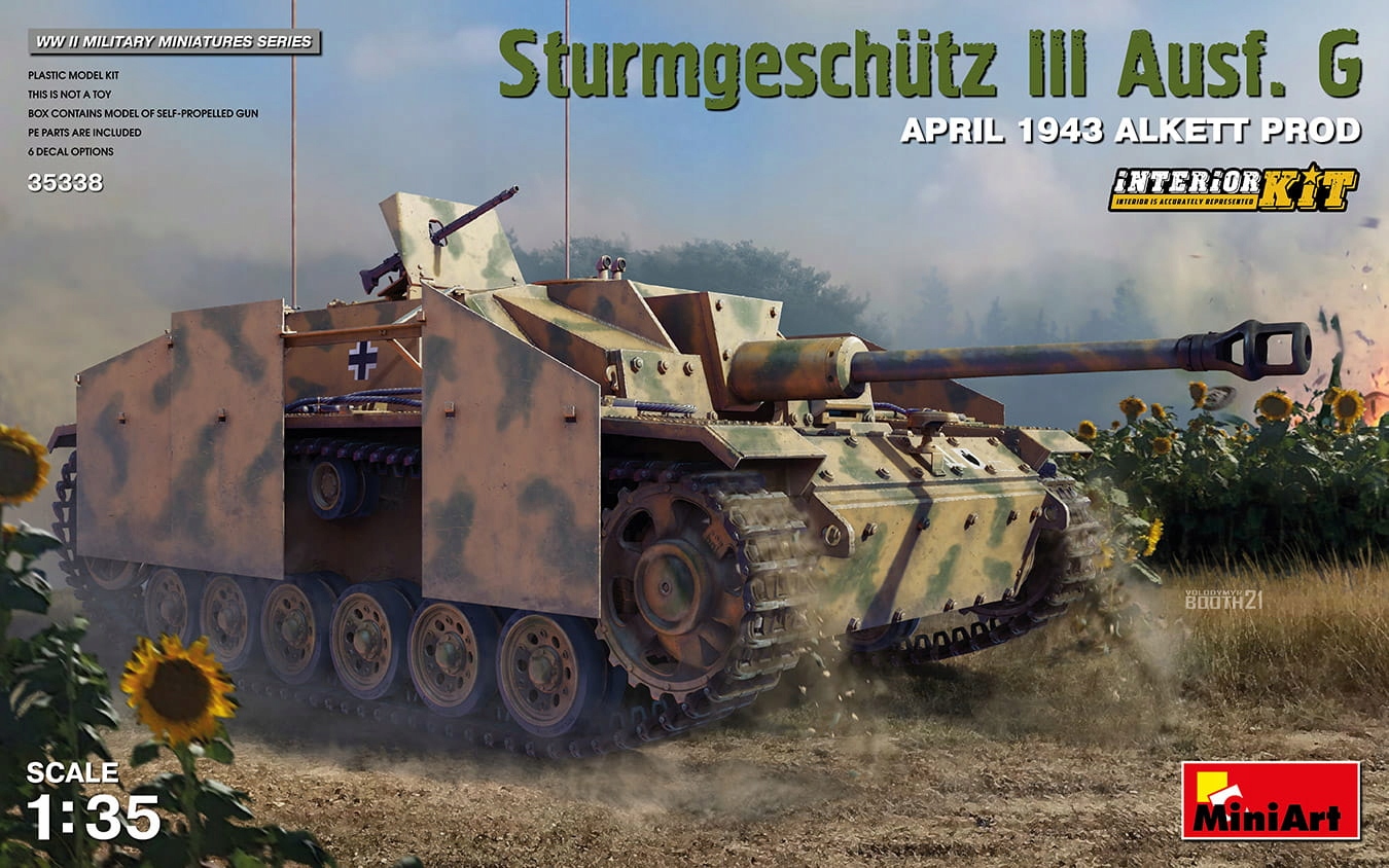 Sturmgeschutz III Ausf. G April 1943 Alkett Prod. Interior Kit 1:35 MiniArt