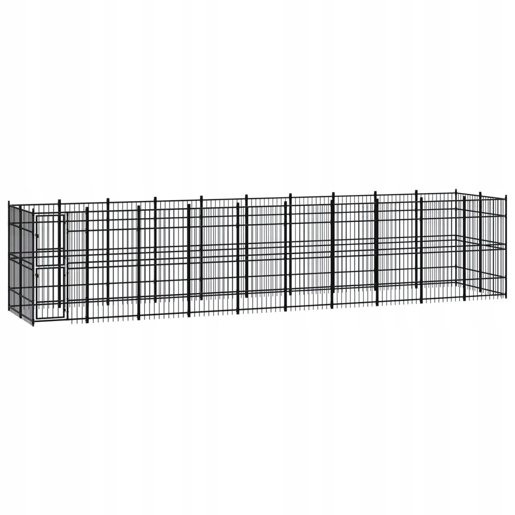 Levně Kotec venkovní pro psa, ocelová, 18,43 m²