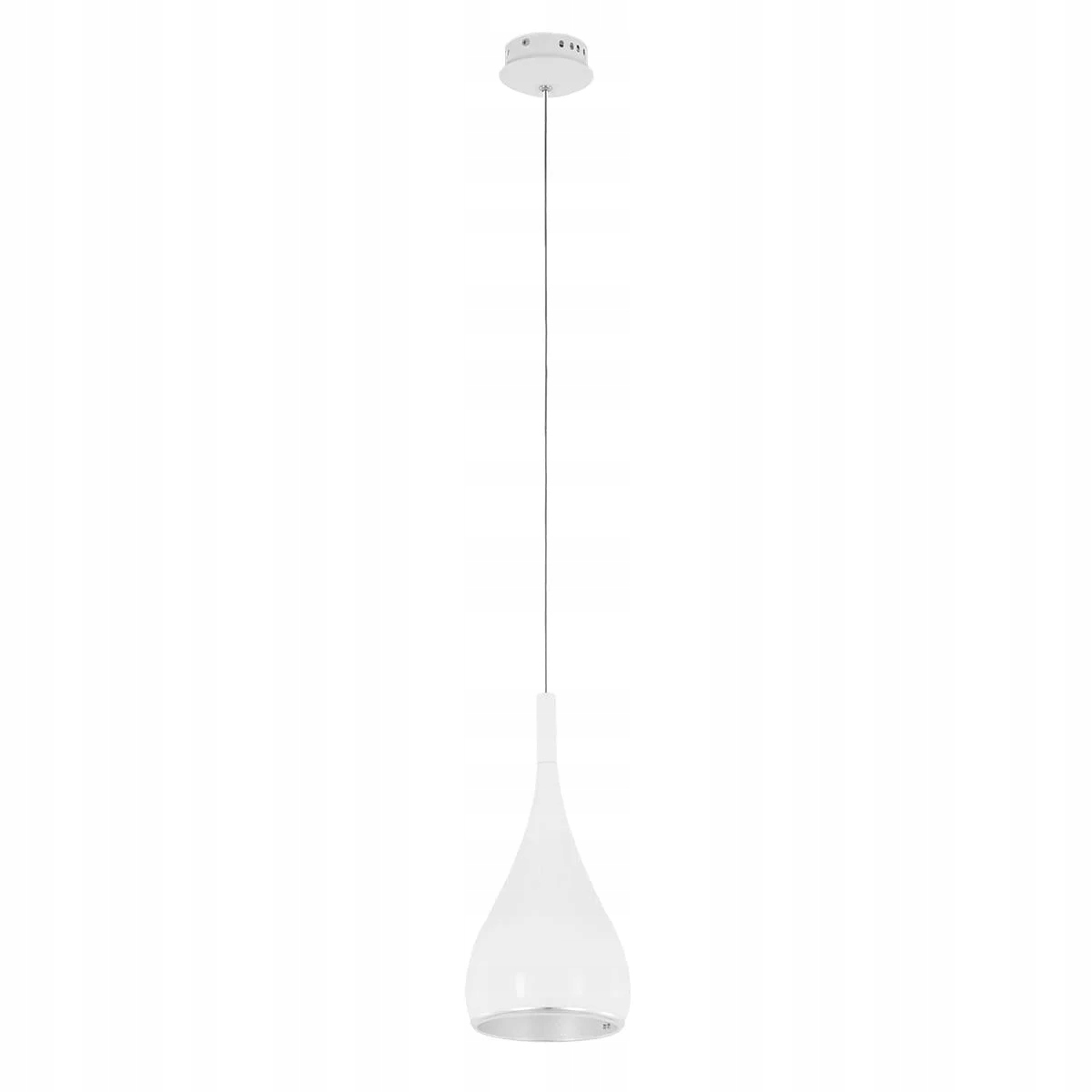 Italux Anon Závěsná lampa bílá, chrom E27 60W, nastavitelná, moderní