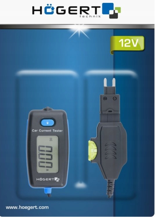SAMOCHODOWY MIERNIK PRĄDU 12V Marka Hoegert Technik