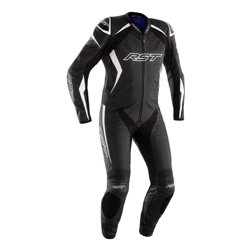 Jednodielny Kožený Motocyklový Oblek Rst Pódium Airbag Ce Black