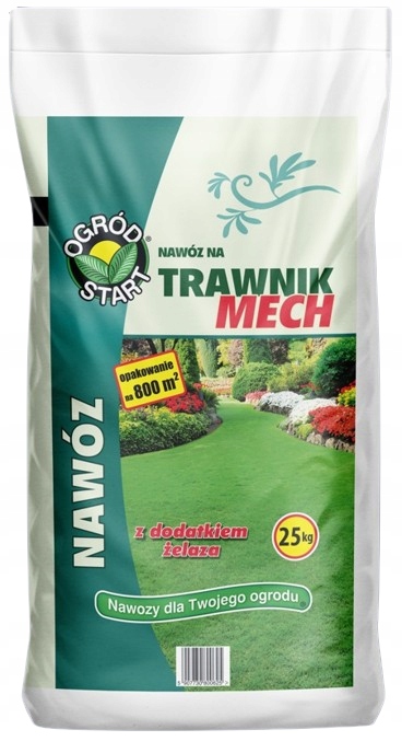 Nawóz do Trawy Trawnik Mech granulowany 25 kg