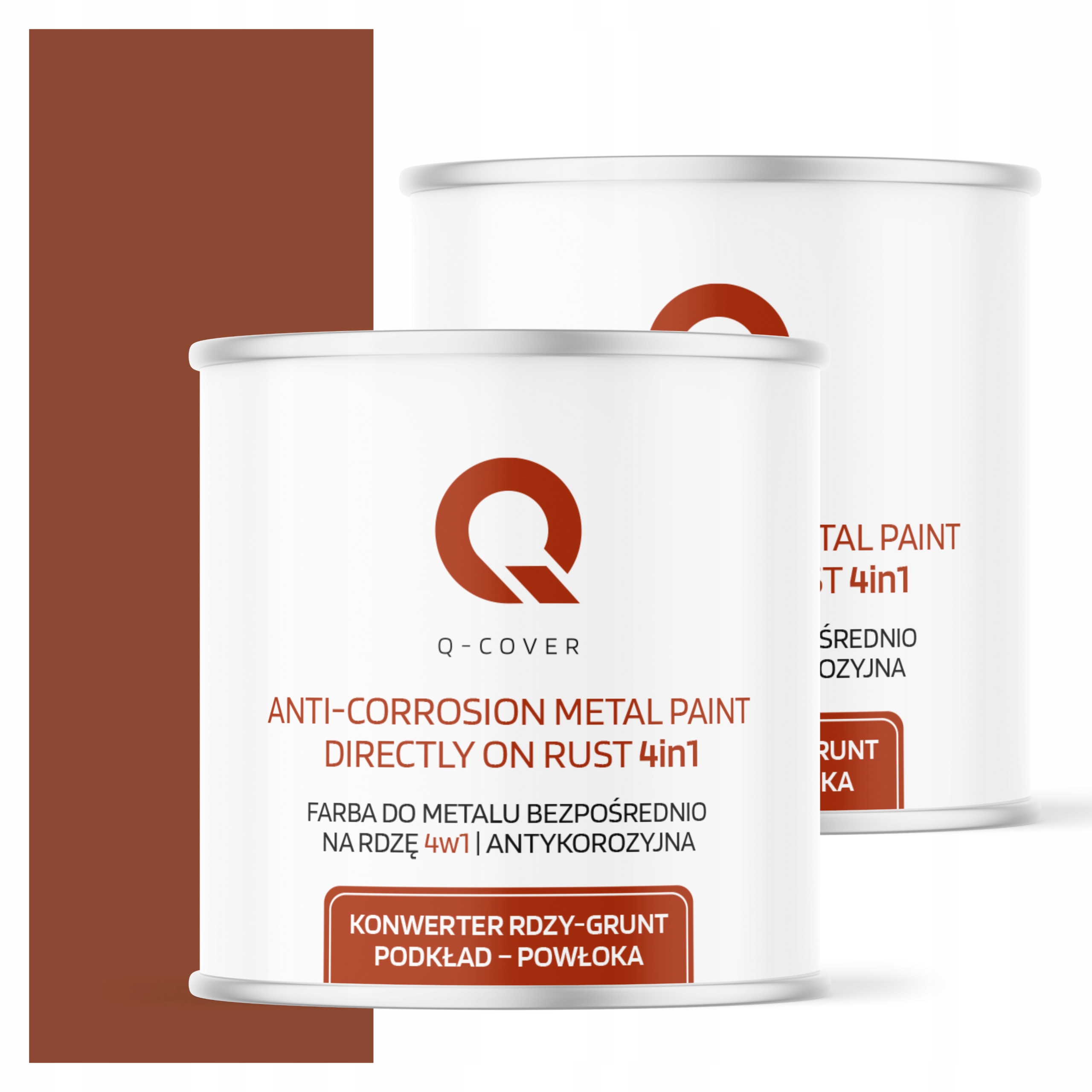 Barva Přímo na rez Metal Aluminium Ocel 2,5L 4v1 Mat Cihlová