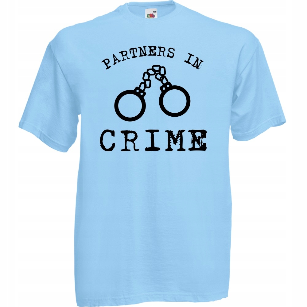 

Koszulka partners in crime prezent XL błękitna