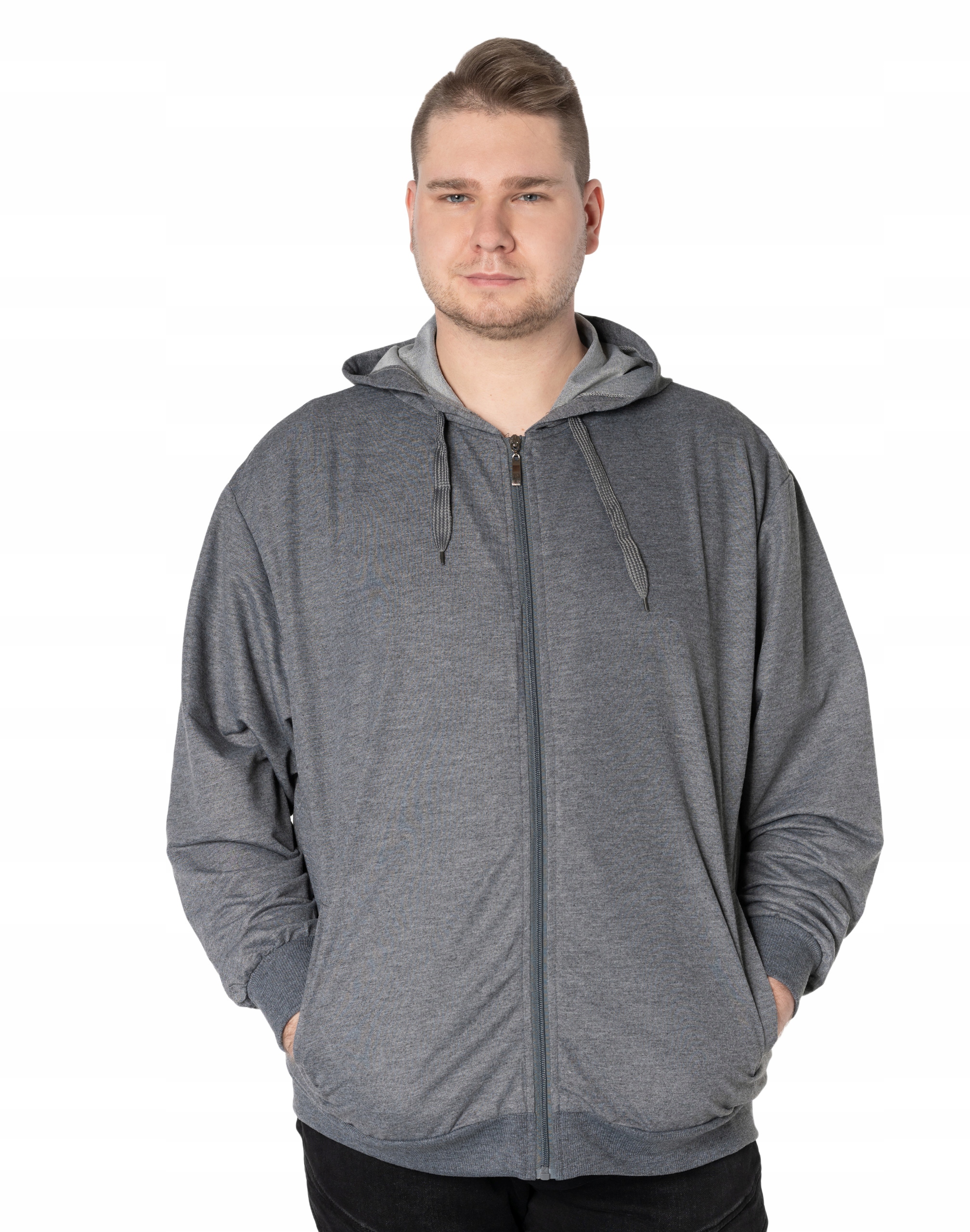 

Duża Bluza Męska Rozsuwana z Kapturem 2299-02 7XL