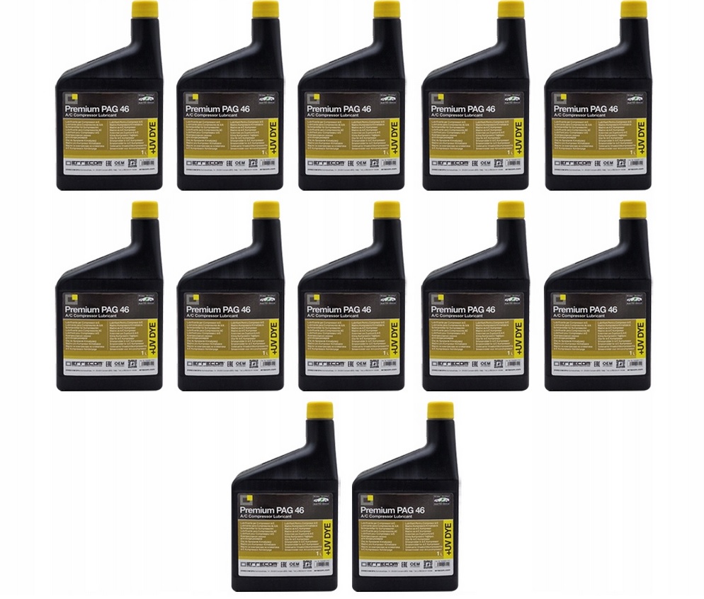 Olej klimatizácie Premium PAG46 Uv Barvnik Errecom 12 x 1L ND8 12L