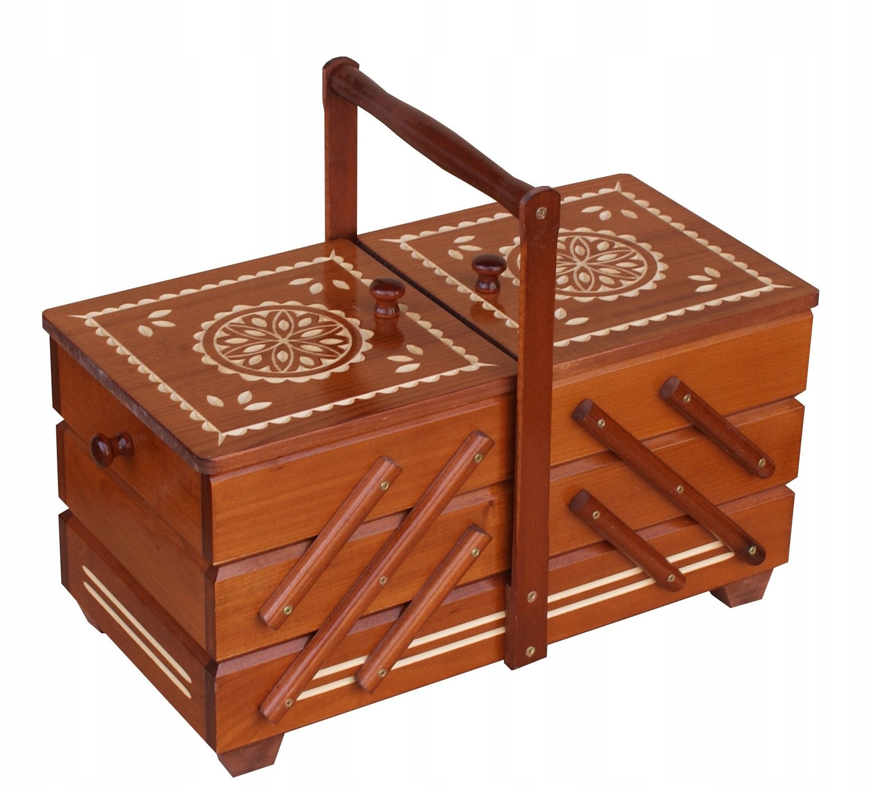 

Niciarka Duża B Rzeźbiona Kuferek Na Nici olcha