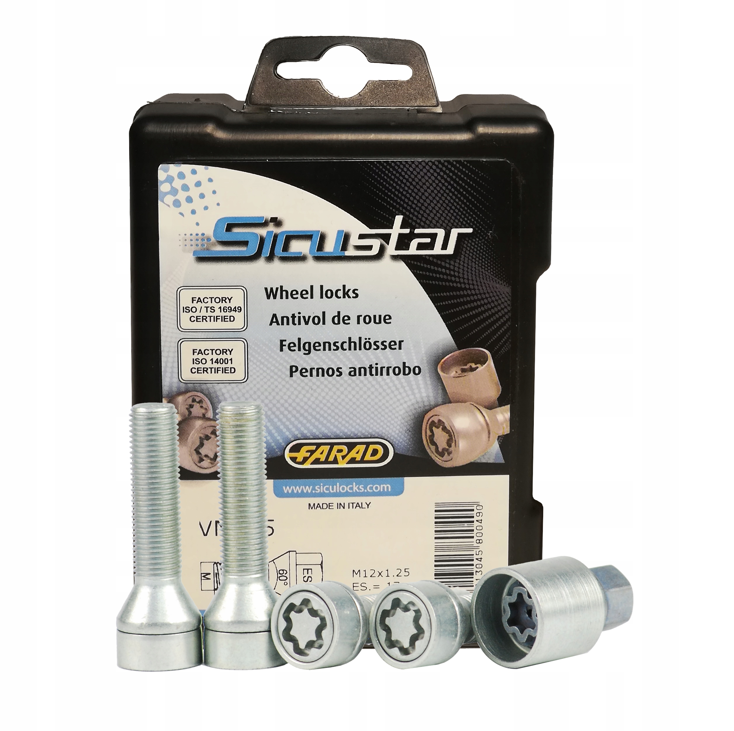 SICUSTAR 12x1. 25x45 конус кріпильні гвинти