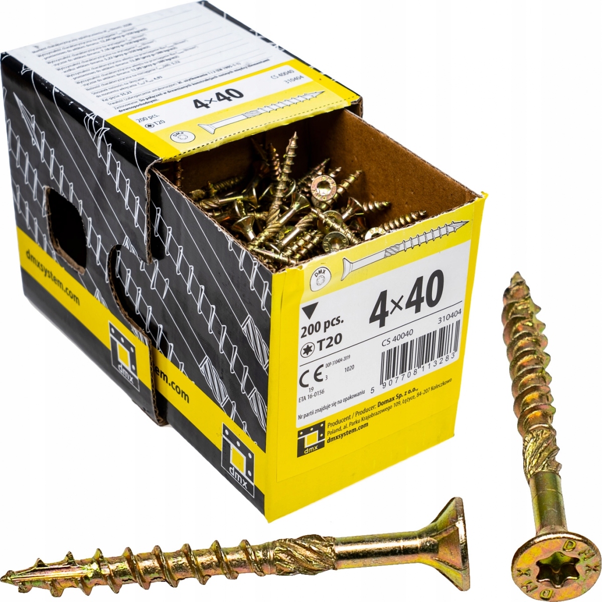 

Wkręty ciesielskie Tx 4x40 do drewna osb 200szt