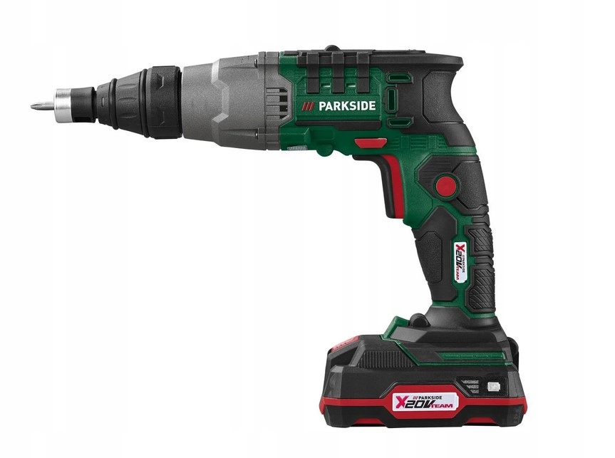 Wkrętarka akumulatorowa do płyt gipsowo-kartonowych Parkside 20V Ptbsa 20-Li A1 2Ah