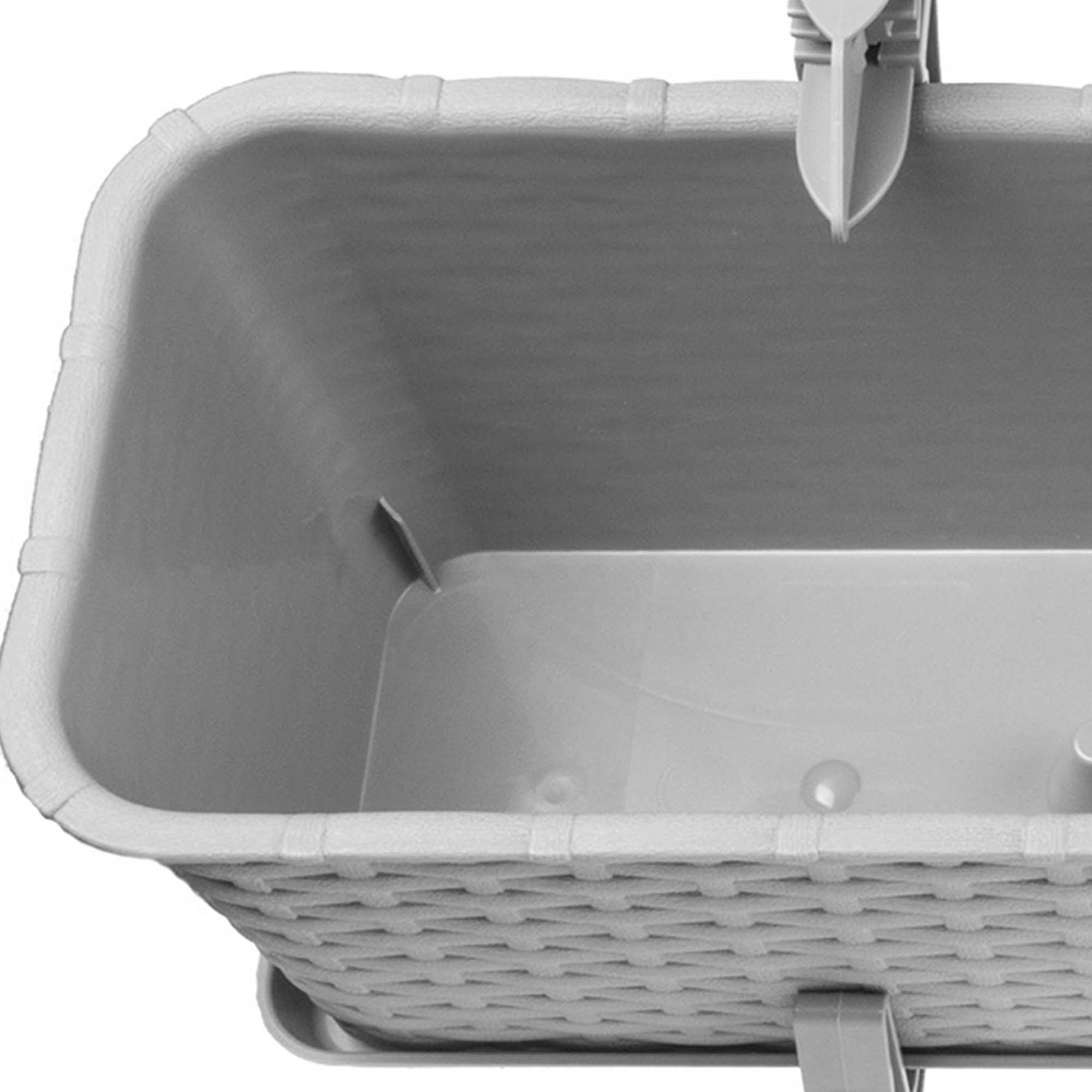 4x SKRZYNKA BALKONOWA 60cm + UCHWYTY SZARA Maks. szerokość 17 cm