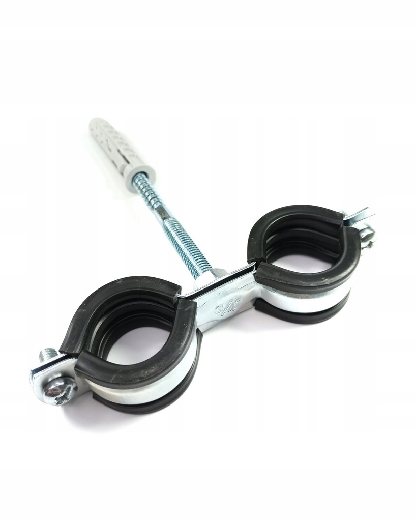 

Uchwyt metal podwójny do rury 3/4 25-30mm z Gumą
