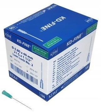 

Igły Iniekcyjne 0,8x40 (100 szt.) Kd-fine 21G