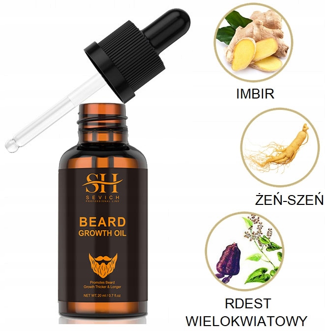 Serum do Brody - Gęsta Broda, Porost, Aktywator Wielkość Produkt pełnowymiarowy