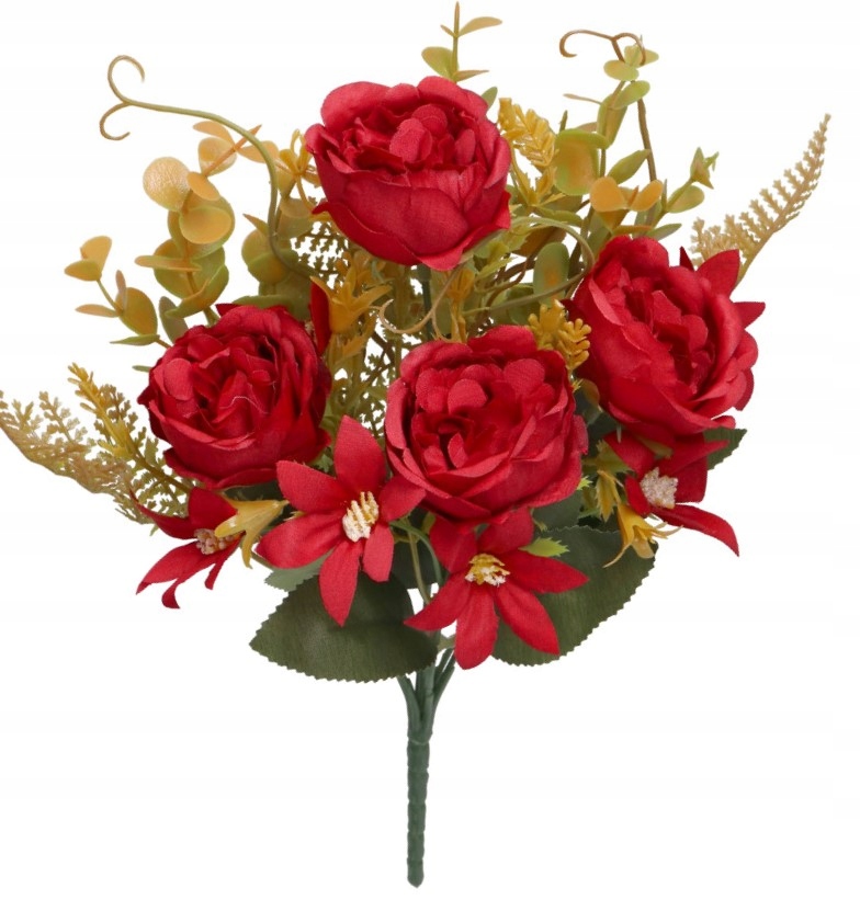 SZTUCZNE KWIATY JAK ŻYWE ROŚLINY RÓŻA RÓŻE BUKIET Wysokość maksymalna 30 cm