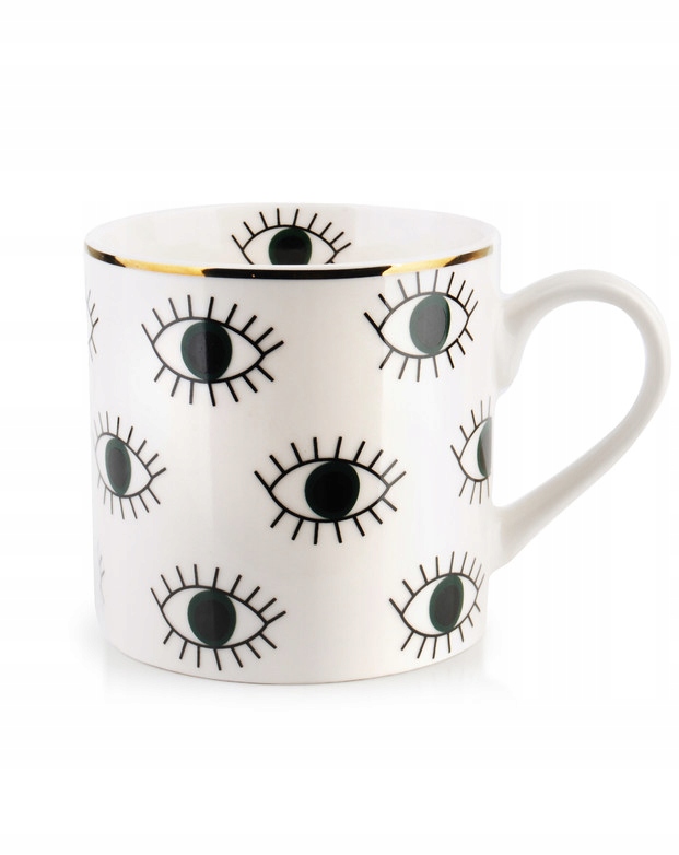 

Kubek Porcelanowy Eye 400ML Biały Kawa Herbata