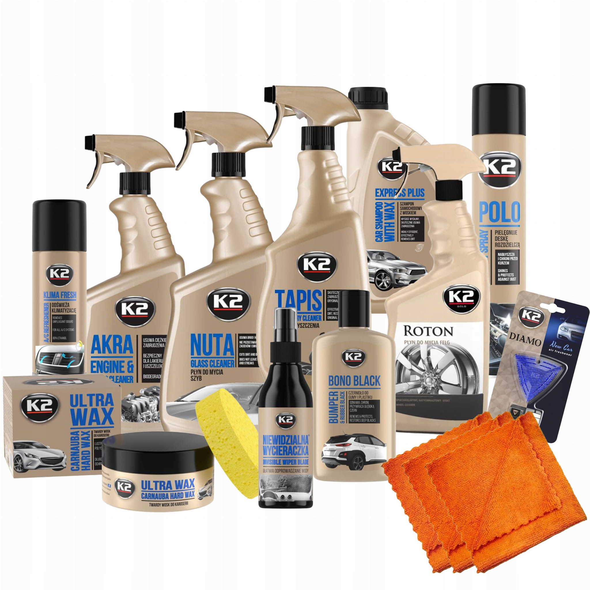 K2 ZESTAW KOSMETYKÓW DO PIELĘGNACJI AUTA