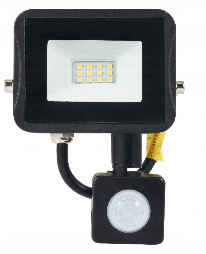 LED Reflektor - LED 10W lampa zapaľovač + 800lm snímač pohybu