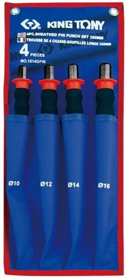 Ihlové Vyrazovače Gumová Rukoväť 10-16 mm 4ks Krytka King Tony 1014GPN