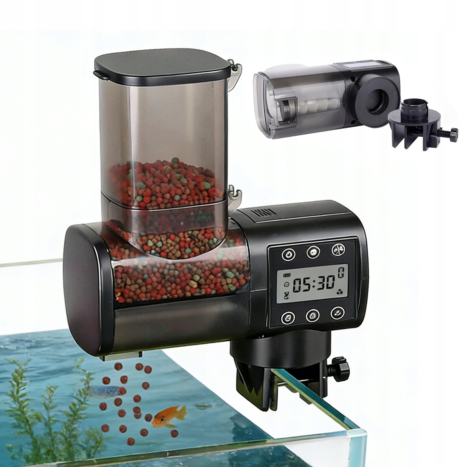 Levně 500 ML Automatické Krmítko Pro Ryby Odolné Proti Vlhkosti, Spirálové Vypouštění