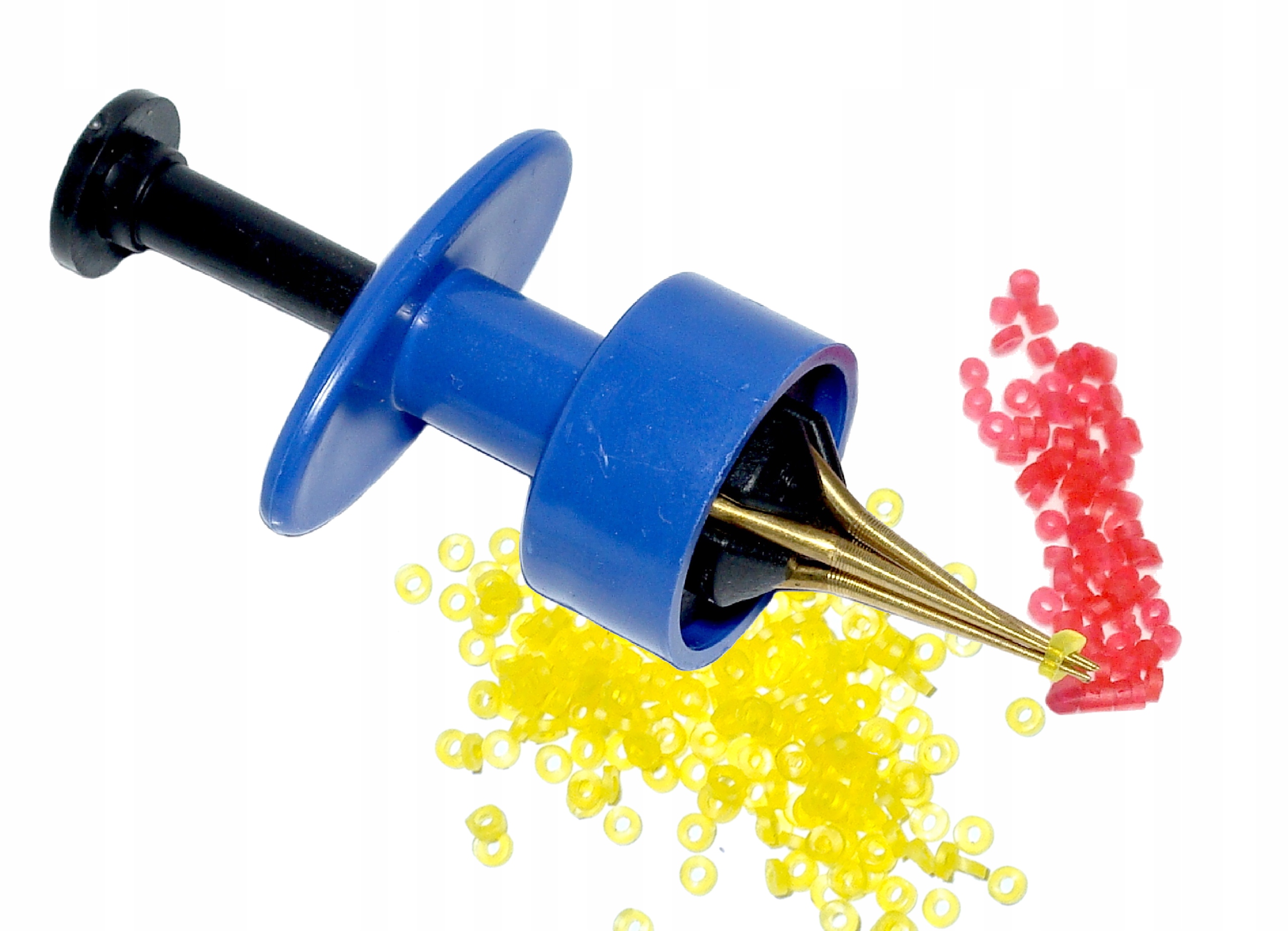 Przyrząd narzędzie do gumek pelletu pęczkowania ochotki + gumki gratis