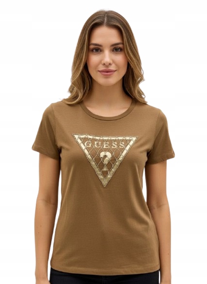 Guess Dámské Tričko S Ozdobným Nápisem A Logem L Gnb