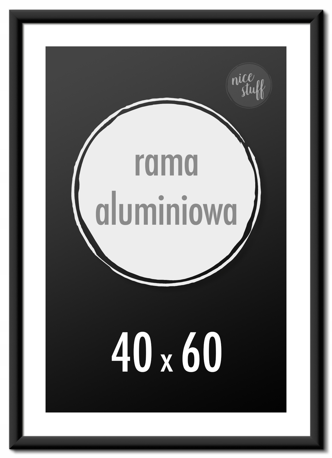 

Ramka na zdjęcia 40x60 cm Ramki aluminiowe 60x40