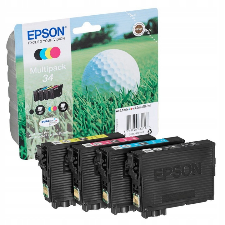 Set Multipack Originální Inkousty Epson 34 4 ks Cmyk C13T34664010