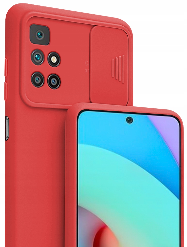 

Etui Silicone CamShield Szkło do Xiaomi Redmi 10