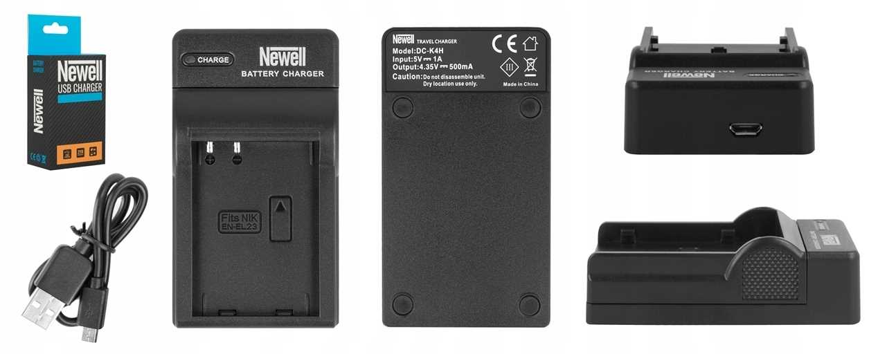 Newell зарядний пристрій + 2 батареї для NIKON COOLPIX P900 символ батареї інший
