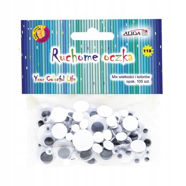 

Ruchome Oczy Samoprzylepne mix rozmiarów 105x