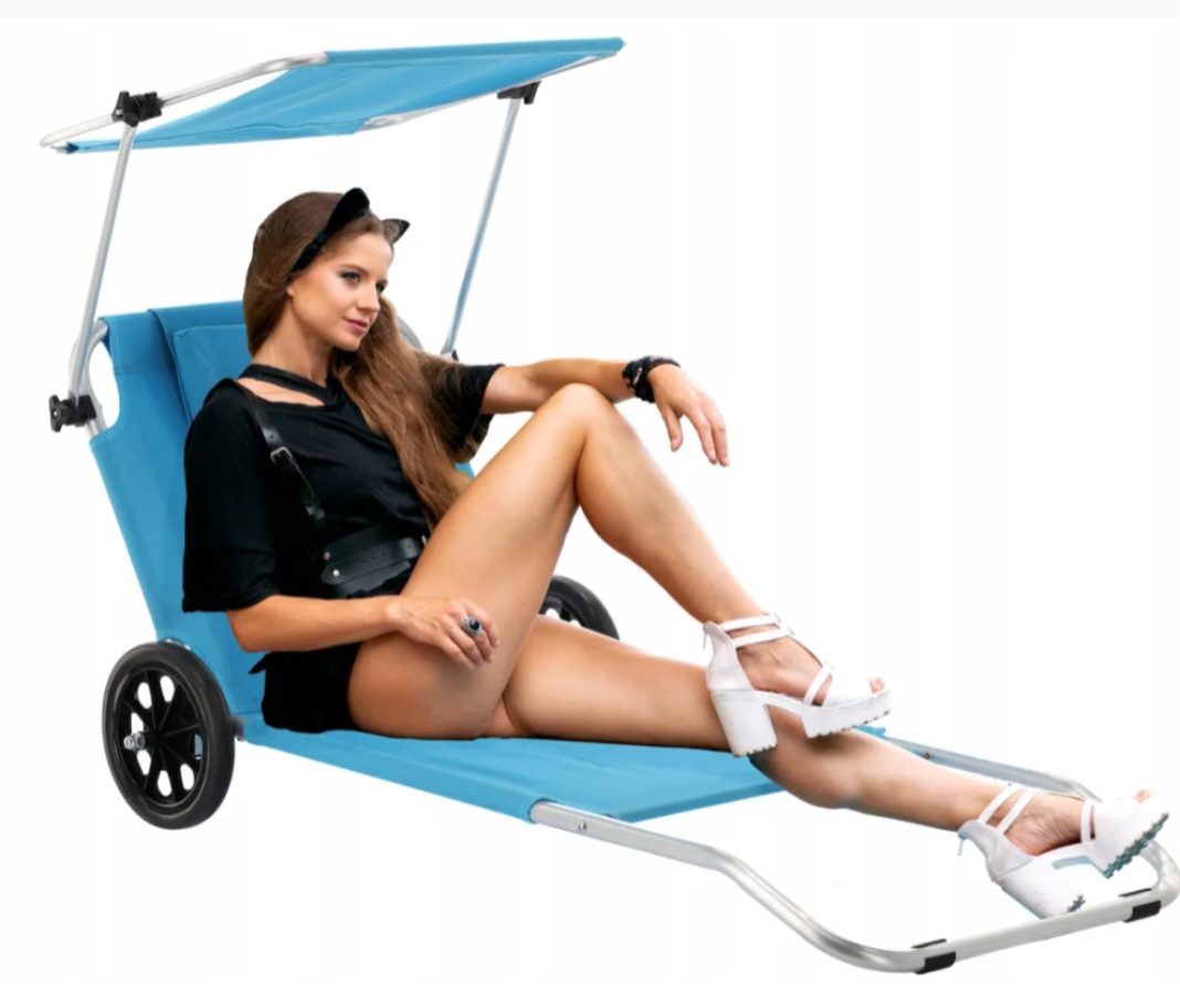 Lehátko na kolečkách Zahradní stříška Plážové skládací křeslo Terasové lehké