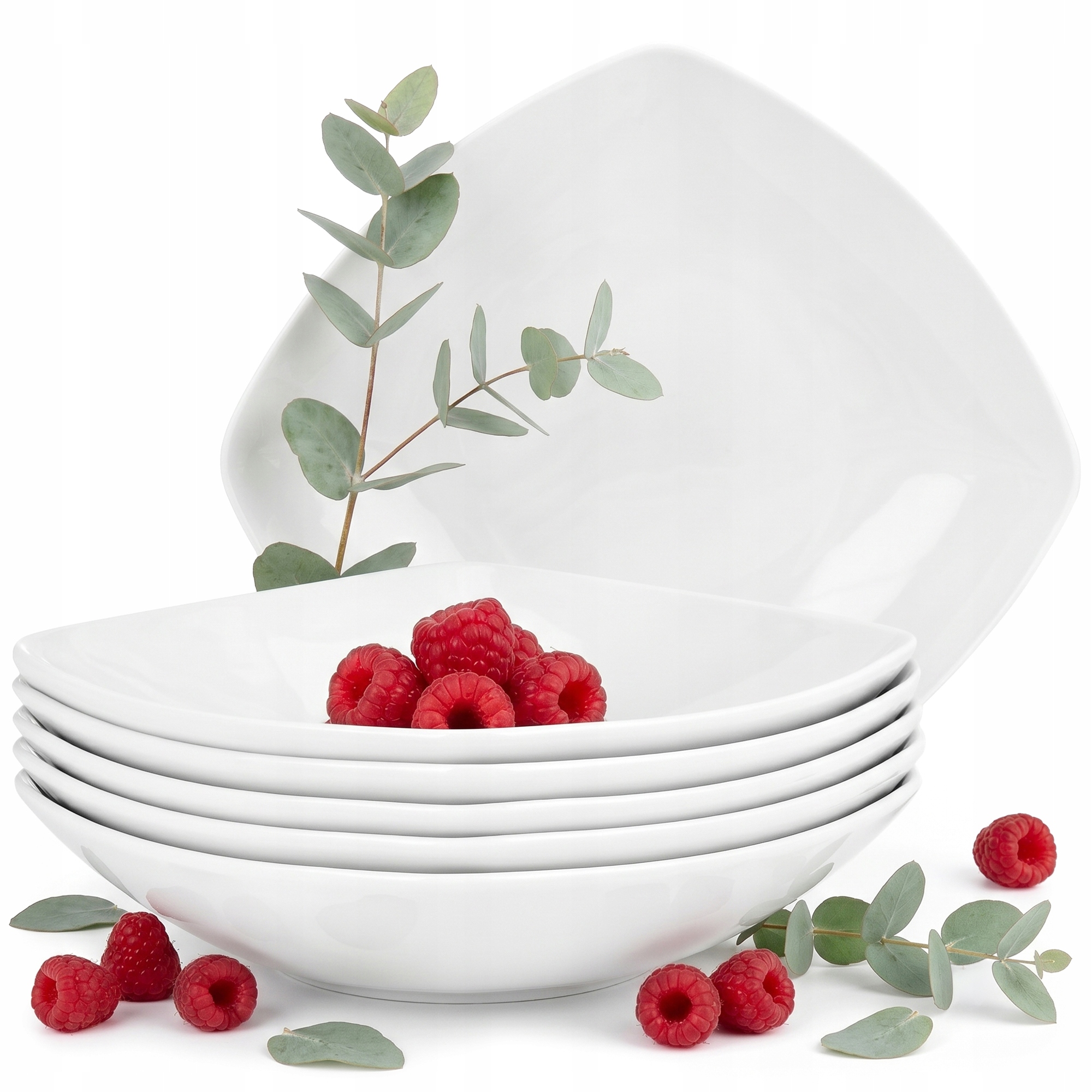 Konsimo Carlina Sada Hlubokých Jídelních Talířů Porcelán 6 Ks