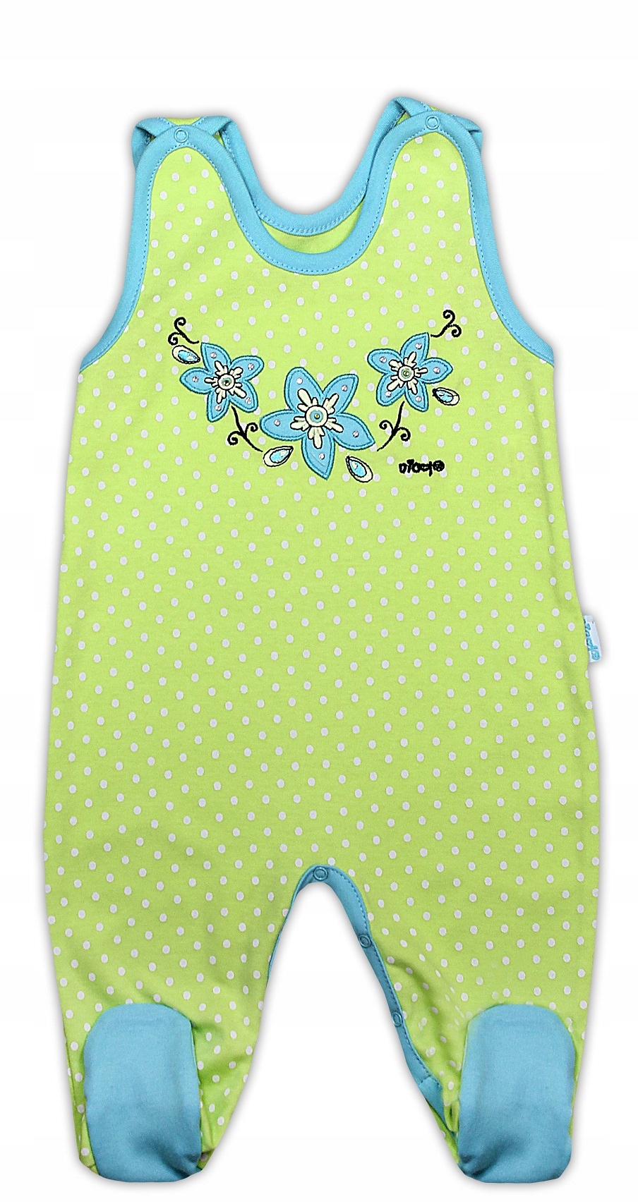 Śpiochy śpioszki KWIATUSZKI limonkowe Nicol 80