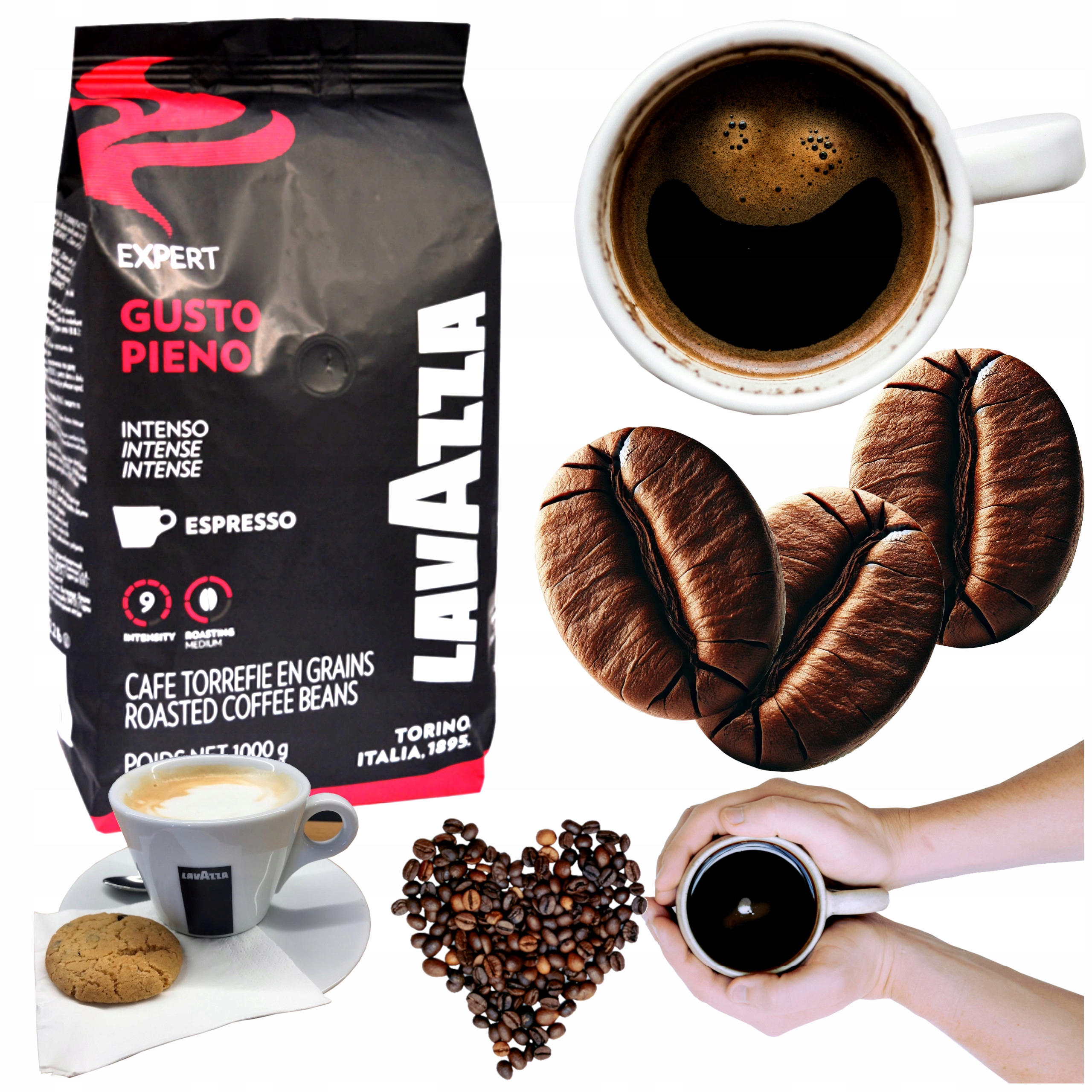 Kawa ziarnista mieszana Lavazza Expert Gusto Pieno 1000 g