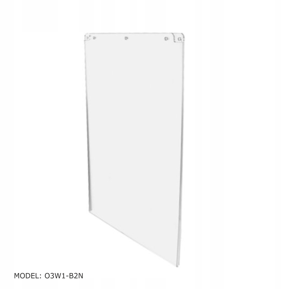 B2 Ramka wisząca, duża Antyrama na plakat z Plexi plakatownik