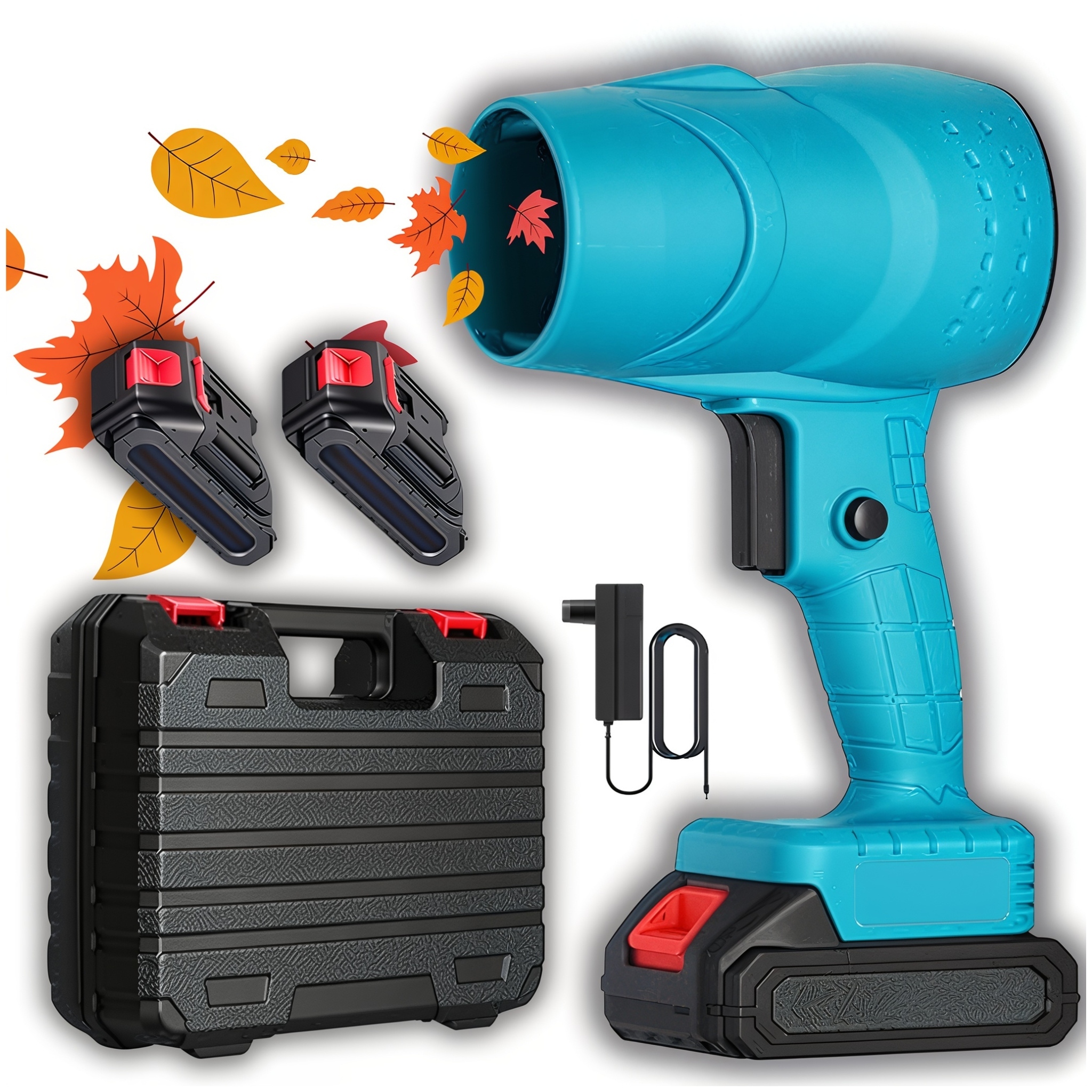 Foukač Listí Výkonné Zahradní Akumulátorové 21V Na Sníh A Trávy Ruční