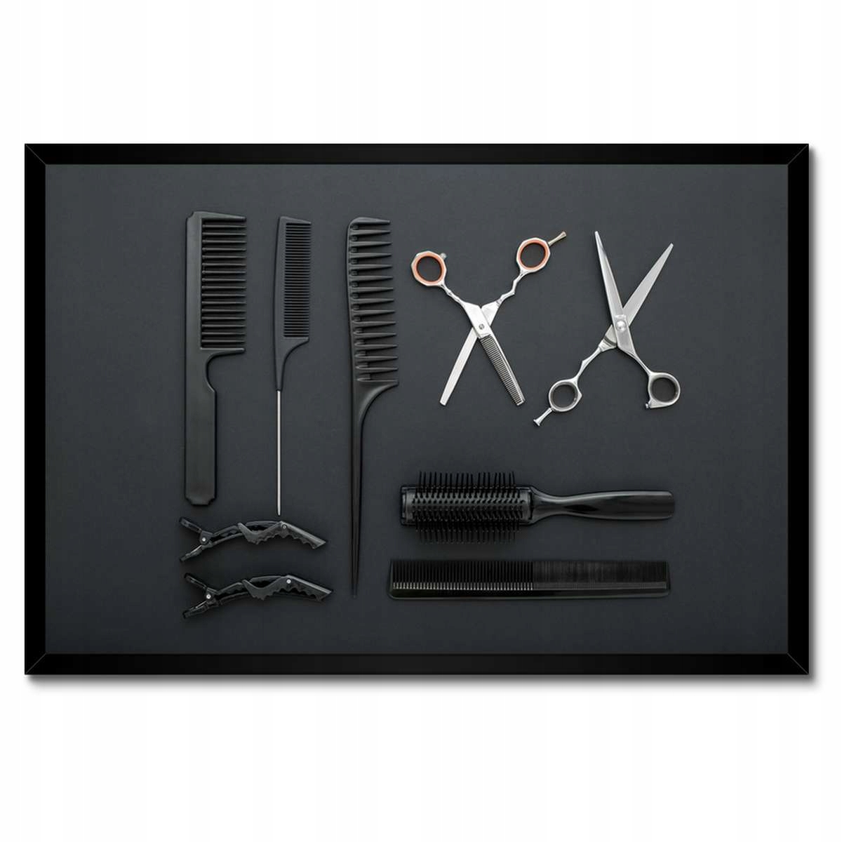 Plakáty v rámu 60x40 Motiv pro barbera Zařízení